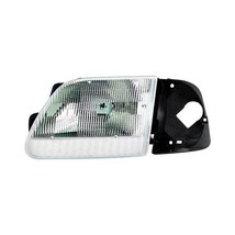 Headlight For 1997 Ford F-150 Left Side Chrome Housing Clear Lens With Bracket - £47.01 GBP