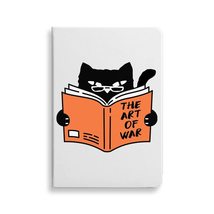 Black Cat Reading Book Journal - Funny Cat Journal - Humorous Journal - $24.49