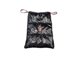 MONCLER Black Quilted Nylon Glass Pouch with Drawstring - New &amp; Never Used - £30.37 GBP
