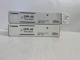 2 NEW OEM Canon iR ADV. 400iF,500iF Black Toner Cart. GPR-48 (1 New,1 open) - $2,025.82 MXN
