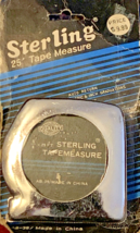 vintage sterling 25&#39; tape measure - $71.46 MXN
