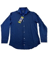 Tailorbyrd Men&#39;s Soft Flannel Feel Dress Shirt Long Sleeve Collared Coba... - €6,83 EUR