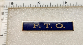 Sheriff Department Field Training Officer F.T.O. Blue Citation Bar  clut... - $226.66 MXN