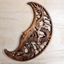 Tarot Psychic Reading Astrology Horoscope Energy Moon Dragon Hand Carved Wood Ar - £102.22 GBP
