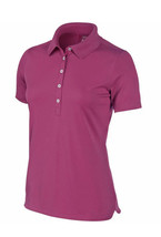 NIKE Women&#39;s Victory Short Sleeve Golf Polo Pink Small - £21.17 GBP