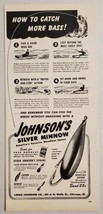 1949 Print Ad Johnson&#39;s Silver Minnow Spoon Fishing Lures Louis Chicago,Illinois - £10.53 GBP