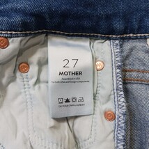 Mother RN#133376 Women's Blue Cotton Blend Bootcut Denim Jeans Size 27 (26×34) image 4