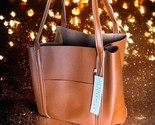 HENNY + LEV Danielle Tote Bag in Cognac with Dust bag New With Tags MSRP... - $59.39