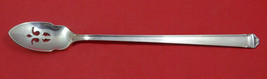 Theseum By International Sterling Silver Olive Spoon Pierced Long 7 1/8&quot; Custom - £54.73 GBP