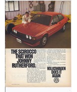 1980 Volkswagen Scirocco Print Ad Automobile Car 8.5&quot; x 11&quot; - $27.52 CAD