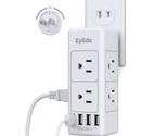 2 Prong Power Strip With Rotating Plug, Multi Plug Outlet Extender, Mult... - $31.99