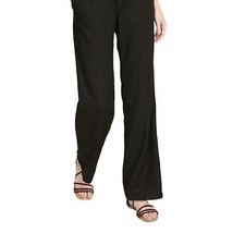 Black Linen Relaxed Fit Lightweight Pants Women’s 8 Grace Elements Beachy - £29.59 GBP