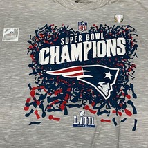 NFL Super Bowl LIII Champions New England Patriots Fanatics T-Shirt 3XL ... - $42.06