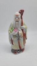 Vintage Chinese Shou Xing Figurine Porcelain God Of Longevity 8&quot;  - £61.30 GBP