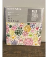 IKEA Renate Flora SINGLE Duvet Cover Floral Multicolor Pink Orange Green... - £27.22 GBP