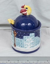 Vintage Noritake Santa Claus Sugar Bowl / Jar with Lid and Spoon mjb - $44.28