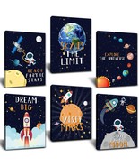 Outer Space Wall Decor Kids Room, 6pc Planet Theme Posters 8x10 Unframed... - £6.28 GBP