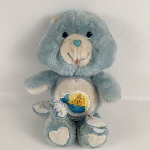 Care Bears Baby Tugs 11&quot; Plush Stuffed Animal Toy Diaper Blue Vintage 80... - £29.75 GBP
