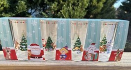 2023 Rudolph the Red Nosed Reindeer Christmas  Glasses Set of 4 Tumblers New - £51.19 GBP