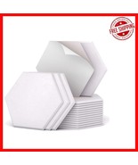 18 Pack of White Hexagon Acoustic Panels - Waterproof, Odorless Sound Ab... - $53.45