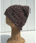 Men Women's  Wine / White/Black Mix Knit Crochet Winter Warm Beanie Hat Thick #F - $7.69