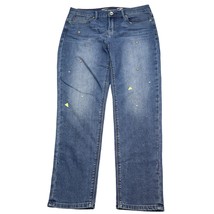 Seven Jeans Women 8 Blue Denim Pants High Rise Girlfriend Skinny Regular Casual - £19.30 GBP