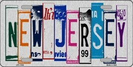 New Jersey License Plate Art Brushed Aluminum Metal Novelty License Plat... - $355.90 MXN