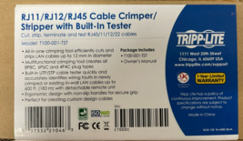 TRIPP LITE - T100-001-TST - RJ11/ RJ12/ RJ45 Wire Crimper with Built in Tester - £71.67 GBP