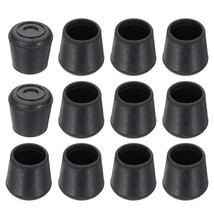 12 PACK Chair Leg Floor Protector 1-1/4&quot; ID Round Chair Table Leg Cap, B... - $23.60 CAD