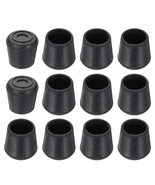 12 PACK Chair Leg Floor Protector 1-1/4" ID Round Chair Table Leg Cap, B... - $16.78