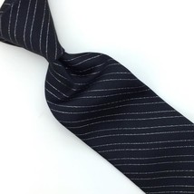 Apt. 9 Tie Stripes Black Silver Skinny Men Silk Necktie Woven Ties I22-1... - £15.60 GBP