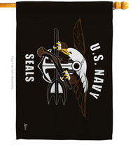 Navy Seals House Flag 28 X40 Double-Sided Banner - £33.19 GBP