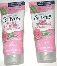 Two Pack St. Ives Rosewater And Aloe Vera Facial Scrub Gentle Smoothing - $23.76