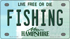 Fishing New Hampshire Novelty Mini Metal License Plate Tag - £11.23 GBP