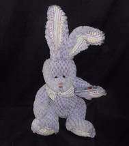16&quot; Ganz Checkers Purple Easter Bunny Rabbit Stuffed Animal Plush Toy W/ Tag - £22.02 GBP