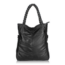 100% Genuine Leather Bags Real Sheepskin Women Handbags Patchwork Crossbody Bags - £74.18 GBP