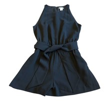 Club Monaco Taye Black Romper Sleeveless Shorts w/ Belt Size 4 Women&#39;s NWT - £45.97 GBP