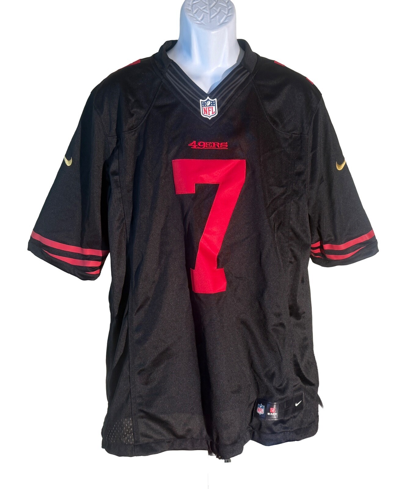 Nike On Field Colin Kaepernick Jersey Men Size L 49ers Alt Black Limited... - $69.29