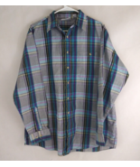 Trent Sport Men&#39;s Colorful Plaid Casual Shirt Size Large - $364.46 MXN