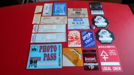 concert tickets,backstage passes - wasp,metallica,iron maiden,judas priest - £119.90 GBP