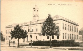 Vtg Postcard - Arlington  Massachusetts MA Town Hall - UNP - £3.08 GBP