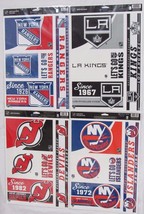 NHL 11" x 17" Ultra Decals Set of 5 By WINCRAFT -Select- Team Below - $16.95