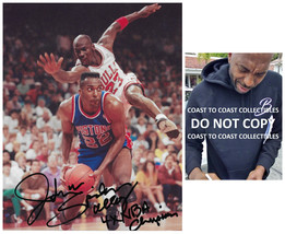 John Salley signed Detroit Pistons basketball 8x10 photo Proof COA autog... - £58.39 GBP