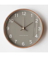 Wooden Round Wall Clock Luxury Nordic Modern Creative Living Room Clock - $1,485.86 MXN