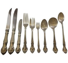 English Gadroon by Gorham Sterling Silver Flatware Set 12 Service 114 Pcs Huge - £5,460.40 GBP