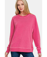 Zenana Full Size Pigment Dyed French Terry Sweatshirt - $56.10 CAD