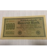 1922 GERMAN 1000 MARK BANKNOTE-VG Condition - £2.18 GBP