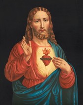 14448.Decor Poster print.Room wall art design.Portrait of Jesus.Christ bible - £12.94 GBP+