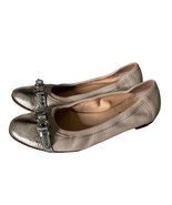 AGL Monika Cap Toe Ballet Flat Shoes Tan Metallic Slip On Women’s Size 3... - £23.29 GBP