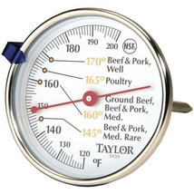 Taylor Precision Products 5939N Meat Dial Thermometer - £33.29 GBP
